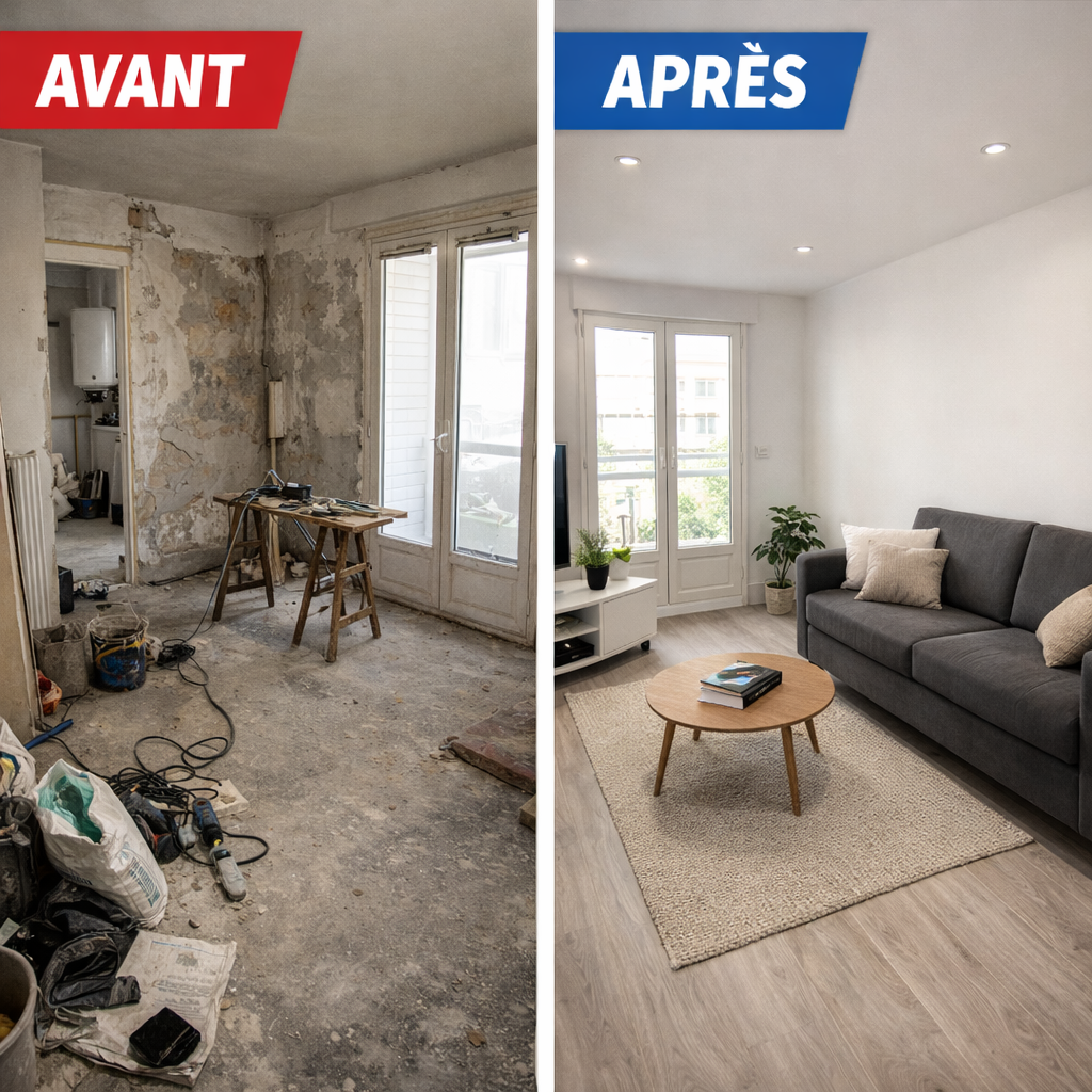 Petits travaux et bricolage bâtiment en Île-de-France dans un appartement